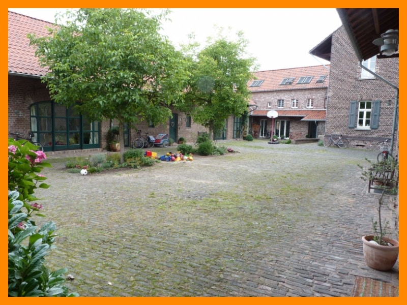 Der Innenhof, ideal für Kinder